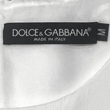 Dolce & Gabbana White Sequin Fringed Mini Dress, label