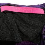 Emmanuel Unagro S/S 2005 Purple Rhinestone Lace-Up Gown, label