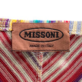 Missoni S/S 1997 Striped Fringed 3 Piece Knit Rayon Ensemble, label