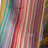 Missoni S/S 1997 Striped Fringed 3 Piece Knit Rayon Ensemble, professional woven