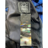 LIBERTINE Repurposed 1960s Blue Jacquard Cocktail Dress, label