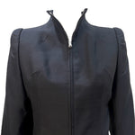 McQueen A/W 2000 "Eshu" Collection Black Zip Front Peplum Jacket, top