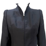 McQueen A/W 2000 "Eshu" Collection Black Zip Front Peplum Jacket, top