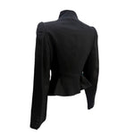 McQueen A/W 2000 "Eshu" Collection Black Zip Front Peplum Jacket, back side