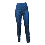 Issey Miyake Y2K Blue Pleated Top and Pant Set, pants