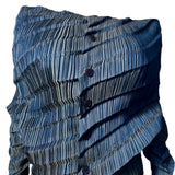 Issey Miyake Y2K Blue Pleated Top and Pant Set, top