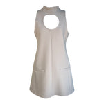 Courrèges F/W 2023 Oatmeal Cutout Mini Shift Dress