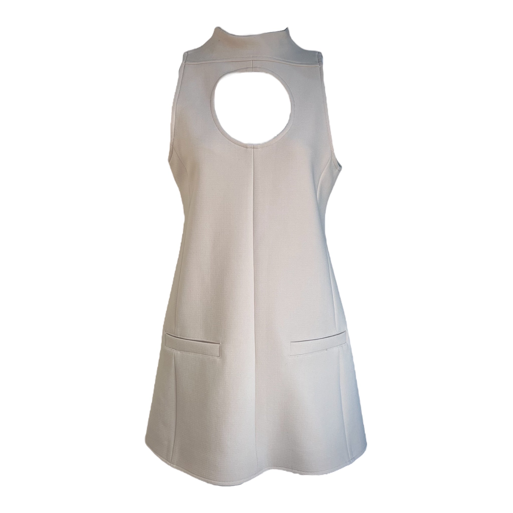Courrèges F/W 2023 Oatmeal Cutout Mini Shift Dress