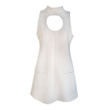 Courrèges F/W 2023 Beige Cutout Sleeveless Mini Shift Dress