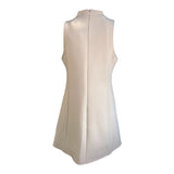 Courrèges F/W 2023 Oatmeal Cutout Mini Shift Dress, back