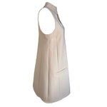 Courrèges F/W 2023 Oatmeal Cutout Mini Shift Dress, side 3