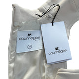 Courrèges F/W 2023 Oatmeal Cutout Mini Shift Dress, label tags