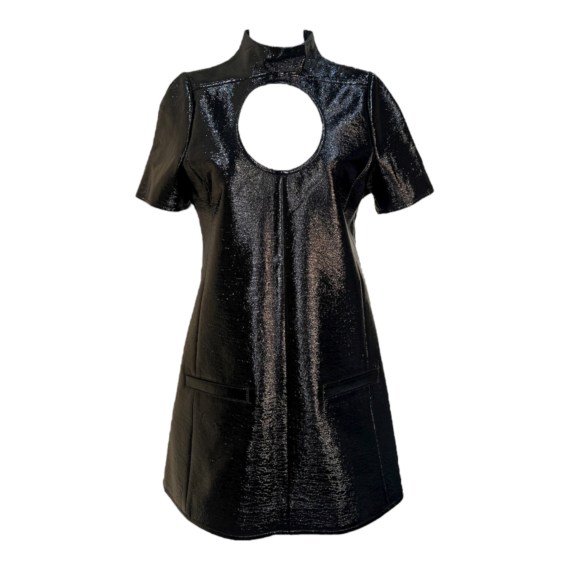 Courrèges F/W 2023 Black Vinyl Cut Out Mini Dress – THE WAY WE WORE