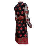 Malcolm Starr 1970s Black, Red and Gold Lurex Dress, side 2