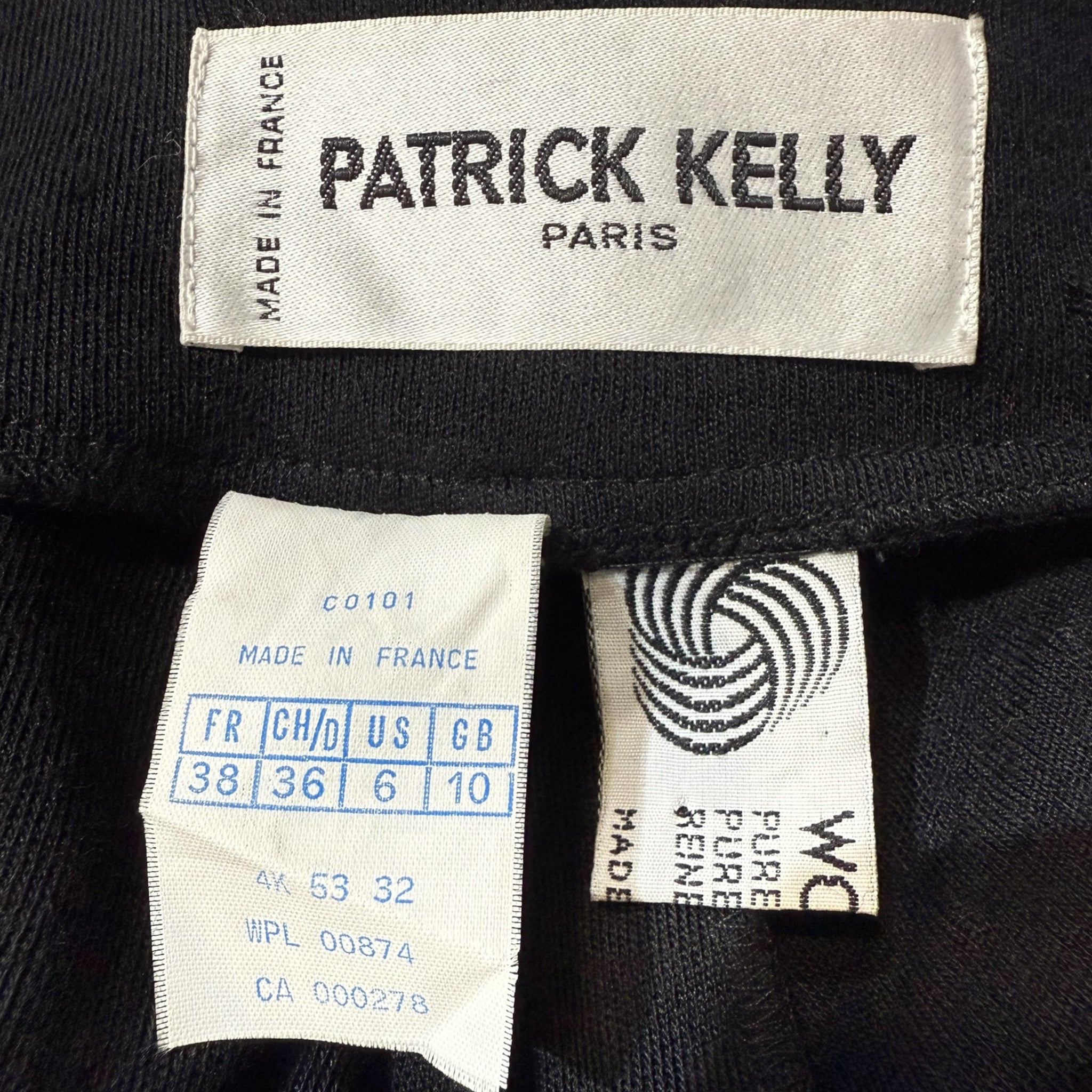 RARE Patrick Kelly 1980s Question Mark Dress, label