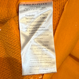 ++++ PRICE Emilio Pucci F/W 2017 Orange Sequin One Shoulder Cut-Out Blouse