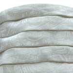 Lanvin 1980's Ivory Pleated Silk Jacquard Strapless Mini Dress, teeny dots