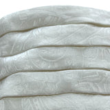 Lanvin 1980's Ivory Pleated Silk Jacquard Strapless Mini Dress, teeny dots