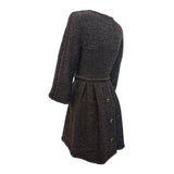 Chanel F/W 2011 Metallic Grey, Violet, Burgundy Wool Boucle Knit Coat