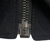 Chanel S/S 2007 Black Wool Double-Breasted Military Style Jacket, zipper stop