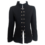 Chanel S/S 2007 Black Wool Double-Breasted Military Style Jacket