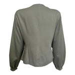 Lilli Ann Late 1940's Slate Grey Wool Skirt Suit, back