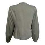 Lilli Ann Late 1940's Slate Grey Wool Skirt Suit, back