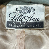 Lilli Ann Late 1940's Slate Grey Wool Skirt Suit, label