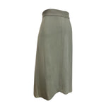 Lilli Ann Late 1940's Slate Grey Wool Skirt Suit, skirt side