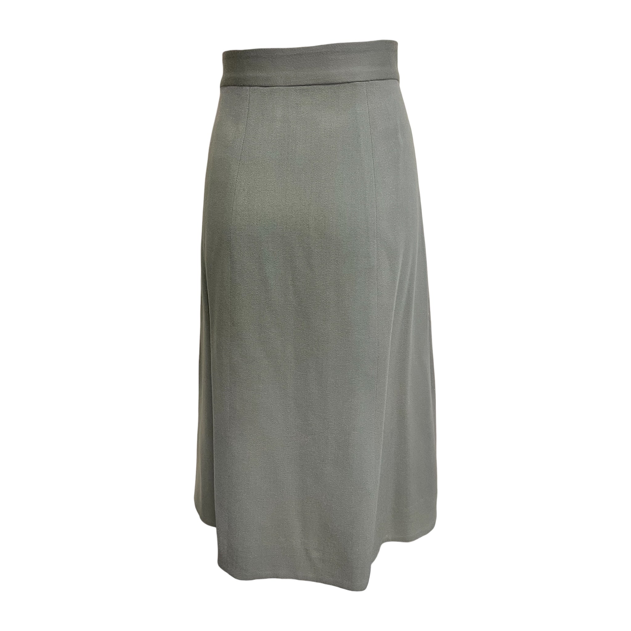 Lilli Ann Late 1940's Slate Grey Wool Skirt Suit, skirt 2