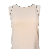 Brunello Cucinelli Pale Pink Dress Tiered Silk Crepe Dress, top