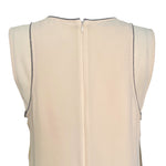 Brunello Cucinelli Pale Pink Dress Tiered Silk Crepe Dress, top back