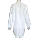 Comme Des Garcons Homme 2002 White Cotton Lace Up Pirate Blouse, back
