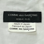 Comme Des Garcons Homme 2002 White Cotton Lace Up Pirate Blouse, label