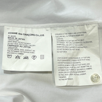 Comme Des Garcons Homme 2002 White Cotton Lace Up Pirate Blouse, tag