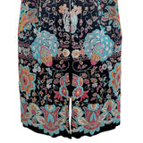 1920's Black Satin Cape with Dense Colorful Beading, beads