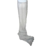 Richard Tyler Bride 1990's White Cut Out Column Gown w/Net Overlay, back skirt