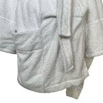 Alaïa S/S 1984 Reissue White Terrycloth Coat or Robe, side pocket