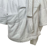 Alaïa S/S 1984 Reissue White Terrycloth Coat or Robe, side pocket
