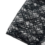 Chanel F/W 2011 Black Lace Fingerless Runway Gloves, detail