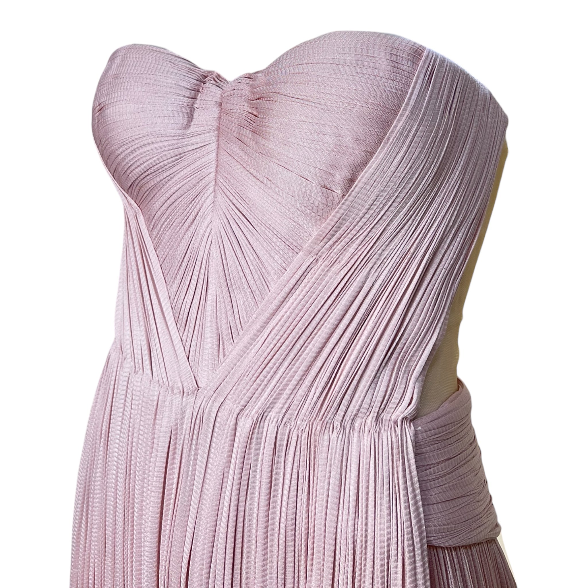 drop waist western dress Violetta Maxi Dress in Dusty Pink – Lace & Beads