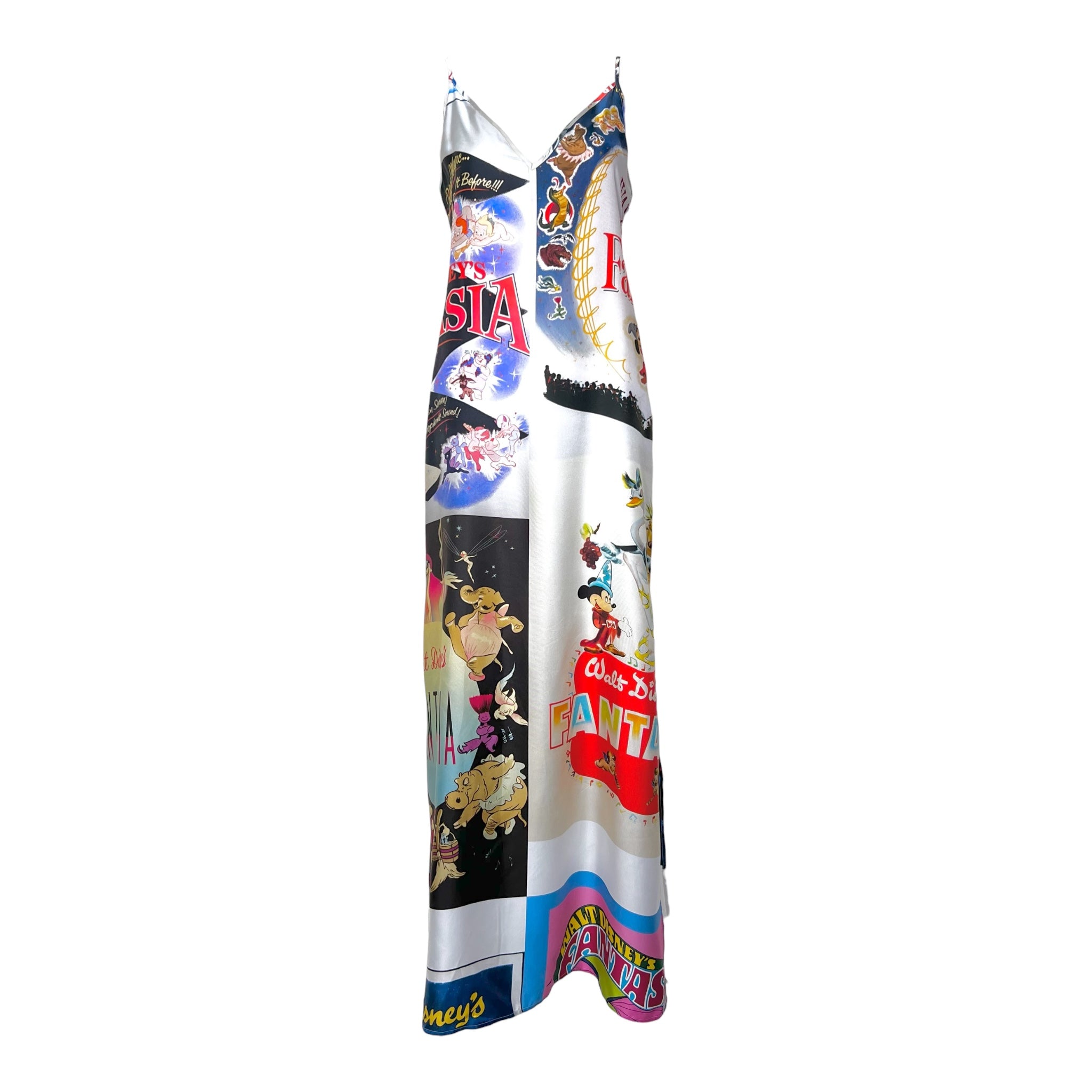 Stella McCartney 2022 Disney's Fantasia Printed Silk Maxi Dress