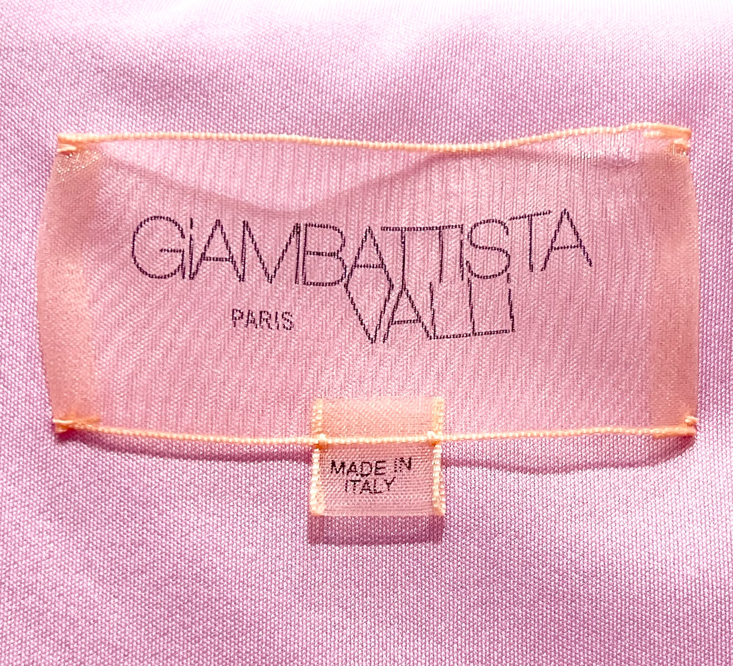 Giambattista Valli Resort 2011 Lavender Pink Jersey Goddess Gown, label