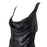 Jean Paul Gaultier Maille S/S 2009 Black Mesh and Knit Jersey Tank Top, slight side