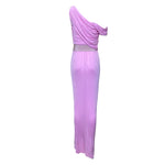 Giambattista Valli Resort 2011 Lavender Pink Jersey Goddess Gown, back