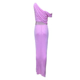 Giambattista Valli Resort 2011 Lavender Pink Jersey Goddess Gown, back