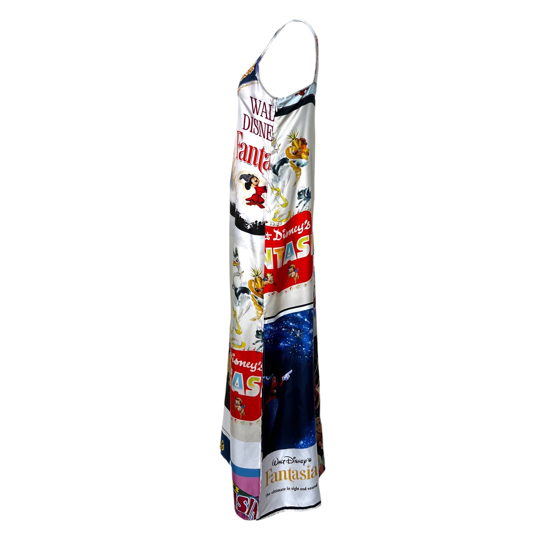 Stella McCartney 2022 Disney's Fantasia Printed Silk Maxi Dress, side