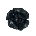Chanel S/S 1994? Black Sequin Camellia Flower Brooch