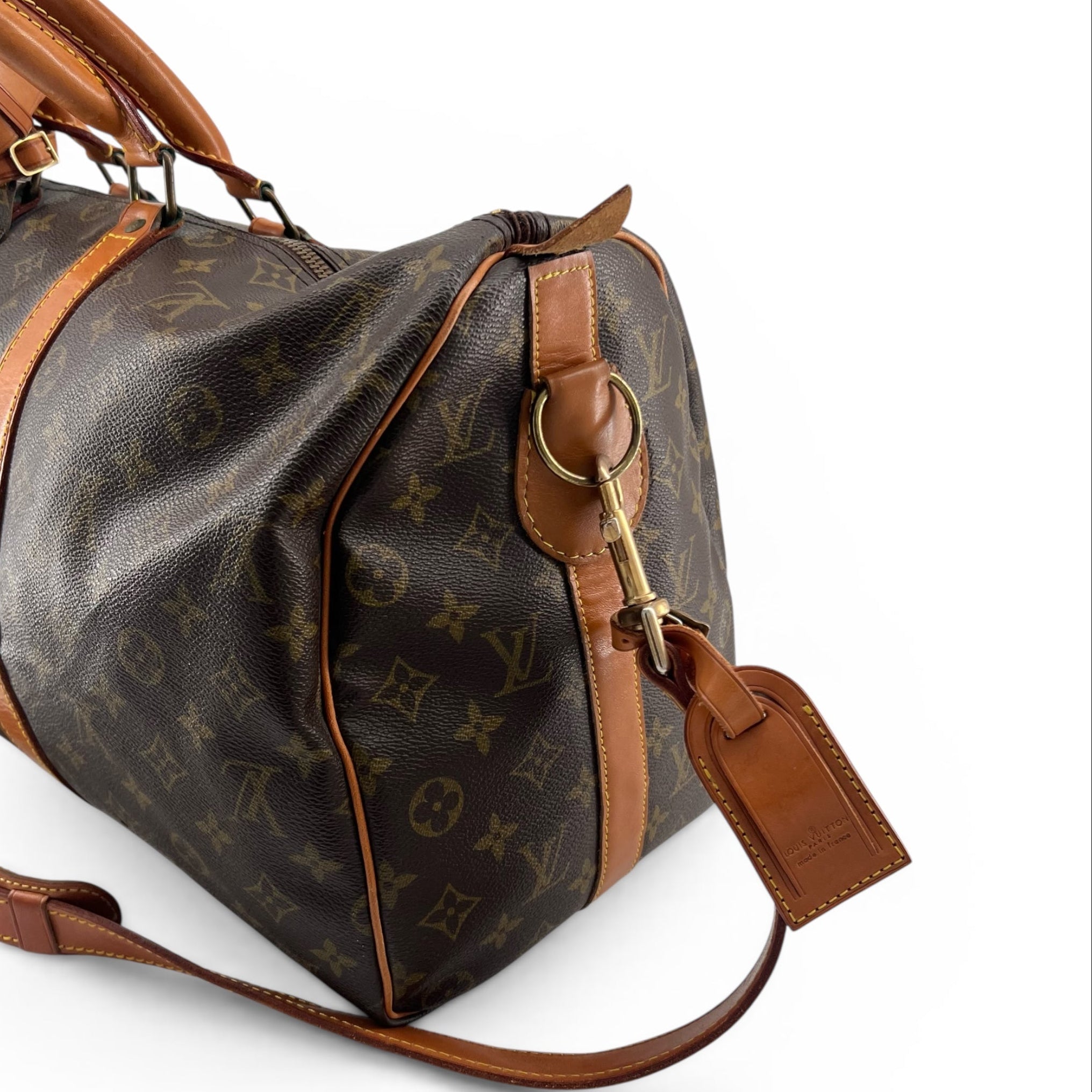 Louis Vuitton 1980's Monogram Keepall Bandoulière 45, side