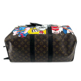 Louis Vuitton x Phillip Karto 2020s Pop Art Painted Monogram Keepall 45, bottom